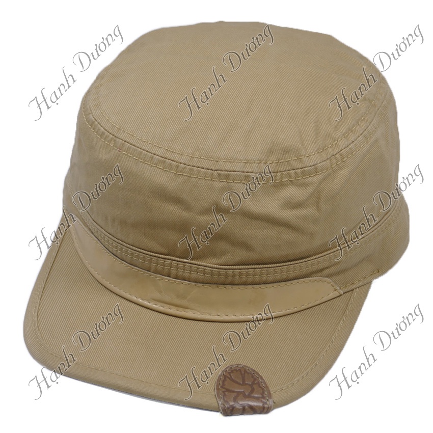 Nón kết đầu bằng xịn vá da phía trước logo chữ Z ở góc mỏ kết
