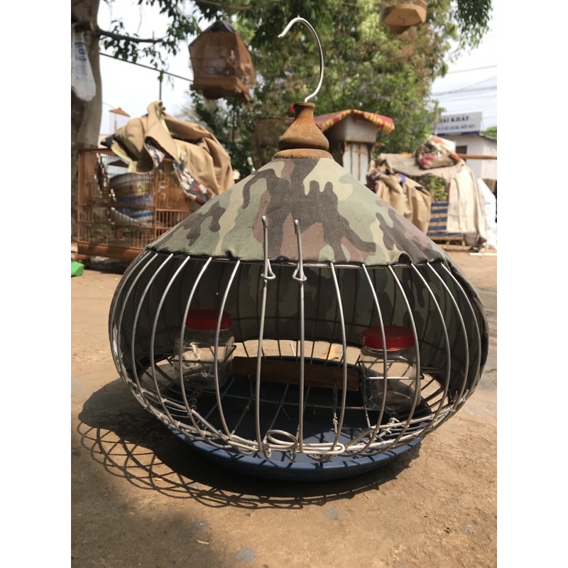 Lồng chim cu gáy kèm áo rằn ri size 36