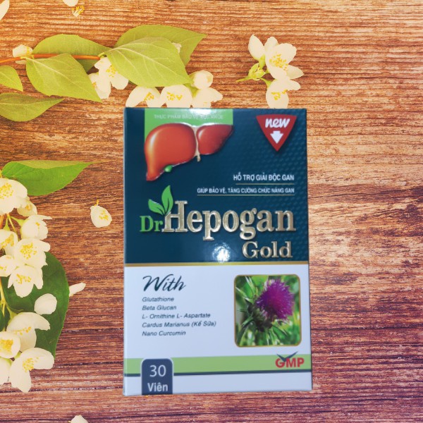 DRHEPOGAN GOLD - Hỗ trợ tăng cường chức năng gan, giải độc gan, bảo vệ tế bào gan, hạn chế tổn thương tế bào gan do rượu