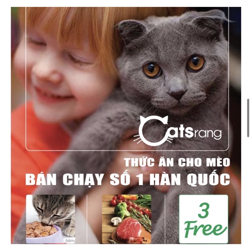 Thức ăn hạt Catsrang Kitten dành cho mèo con 1.5Kg