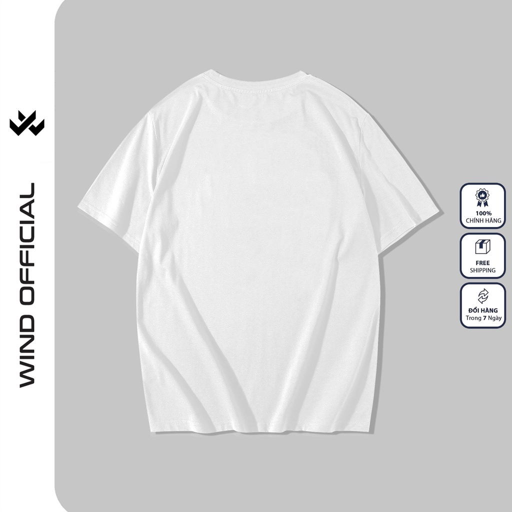 Áo thun tay lỡ unisex WIND phông form rộng BOMB thời trang nam nữ oversize ulzzang