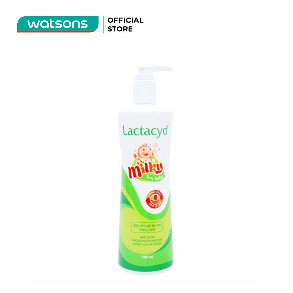 Sữa Tắm Gội Trẻ Em Lactacyd Milky 500ml