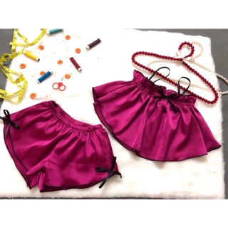 Set đồ bé gái hai dây lụa đáng yêu