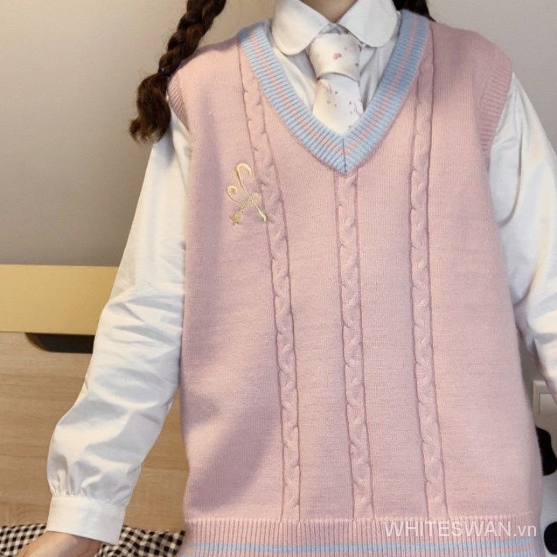 Áo Len Nữ Cộc Tay Cổ Tròn Thời Trang Hàn 4 Màu | BigBuy360 - bigbuy360.vn