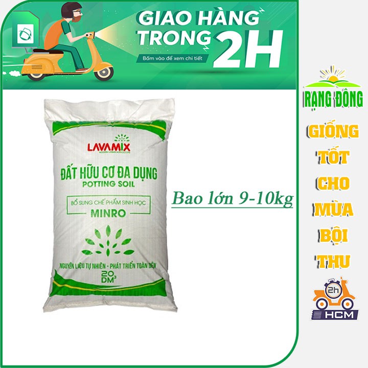 Đất Trồng Cây - Đất Trồng Rau LAVAMIX Giàu Chất Dinh Dưỡng, Bao 20dm3 10Kg