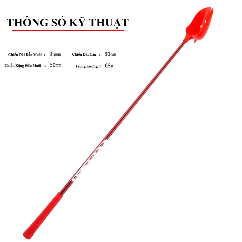 Muôi xả Carbon, gậy vẩy mồi câu cá cao cấp, vẩy ốc, xả hạt câu đơn, câu đài