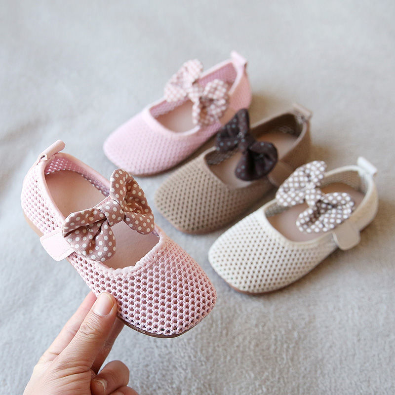 Trẻ em đan nhỏ giày dép mùa xuân mùa hè 2021 cô gái mới mềm em bé giày dép hàn quốc stench công chúa giày dép đậu đậu giày PAPAYA