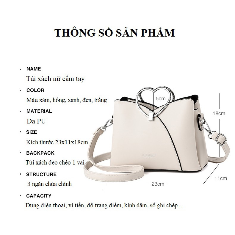 TÚI XÁCH NỮ CÔNG SỞ DA PU CAO CẤP