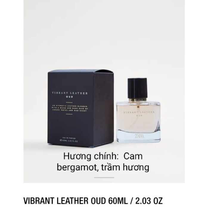 Nước hoa nam Vibrant Leather/OUD/Bogoss/Bergamot/Warm/Boise  - M104