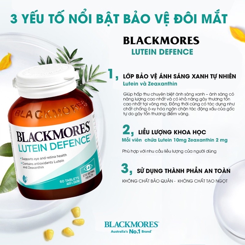 Bổ mắt Blackmores Lutenin Defence 60 viên