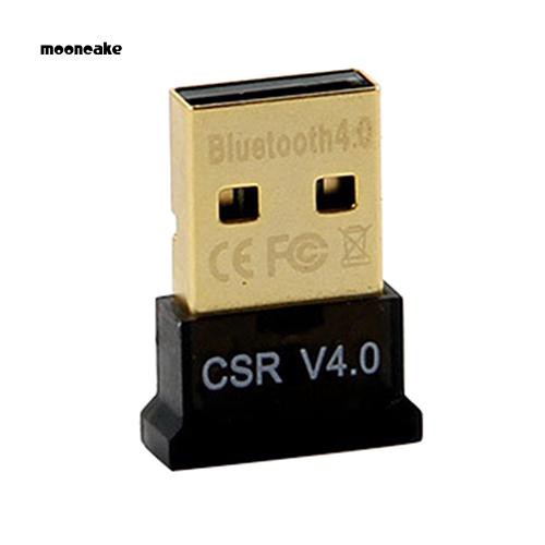 Moon Mini USB 2.0 Bluetooth 4.0 CSR4.0 Adapter Dongle for PC Laptop Win XP Vista 7 8