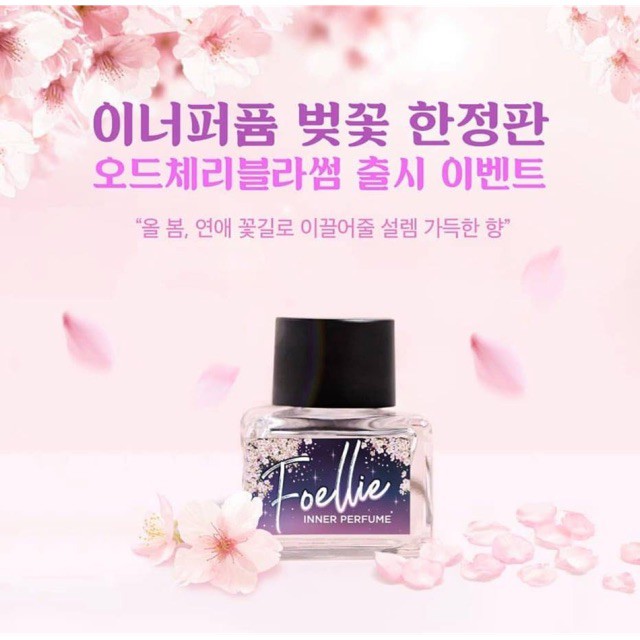 Nước Hoa Vùng Kín Foellie Hương Anh Đào Ngọt Ngào Foellie Eau De Innerb Perfume 5ml - Cherry Blossom [Màu Tím]