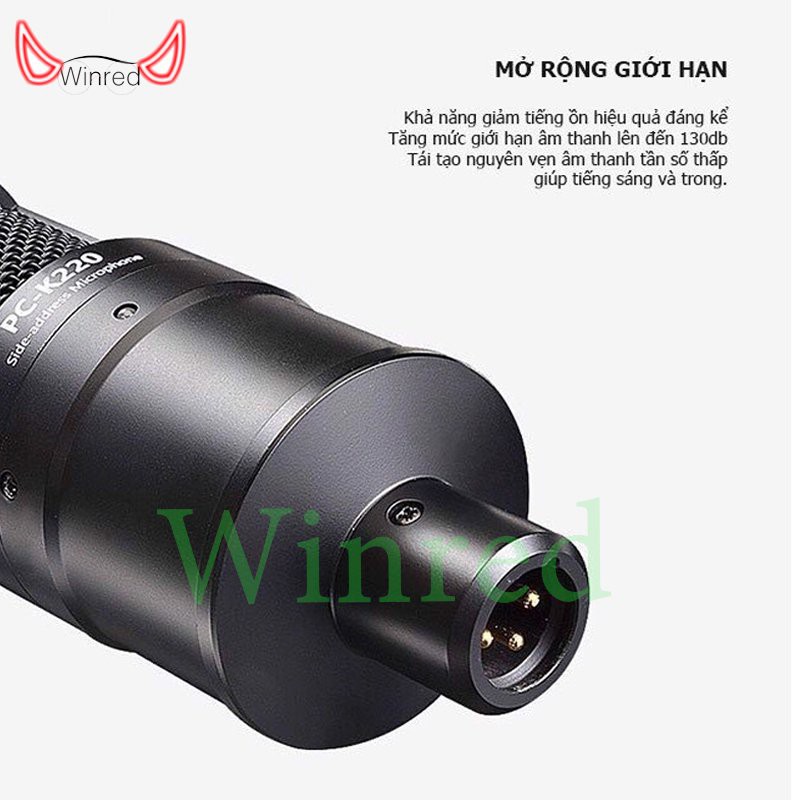 Mic thu âm takstar pc k220 phiên bản mới chính hãng chạy nguồn 48V hỗ trợ thu âm livestream và karaoke ♥️♥️