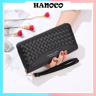Ví dài nữ cầm tay nhiều ngăn sang trọng hàn quốc cao cấp HANOCO VDCT14