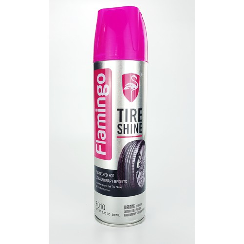 Xịt Dưỡng Bóng Vỏ Lốp Ô Tô - Phục Hồi Nhựa Đen Flamingo F010 500ml