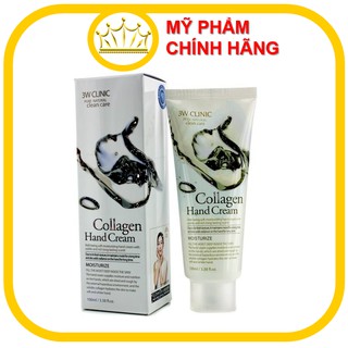 Kem Dưỡng Da Tay Collagen 3W Clinic Collagen Hand Cream 100ml
