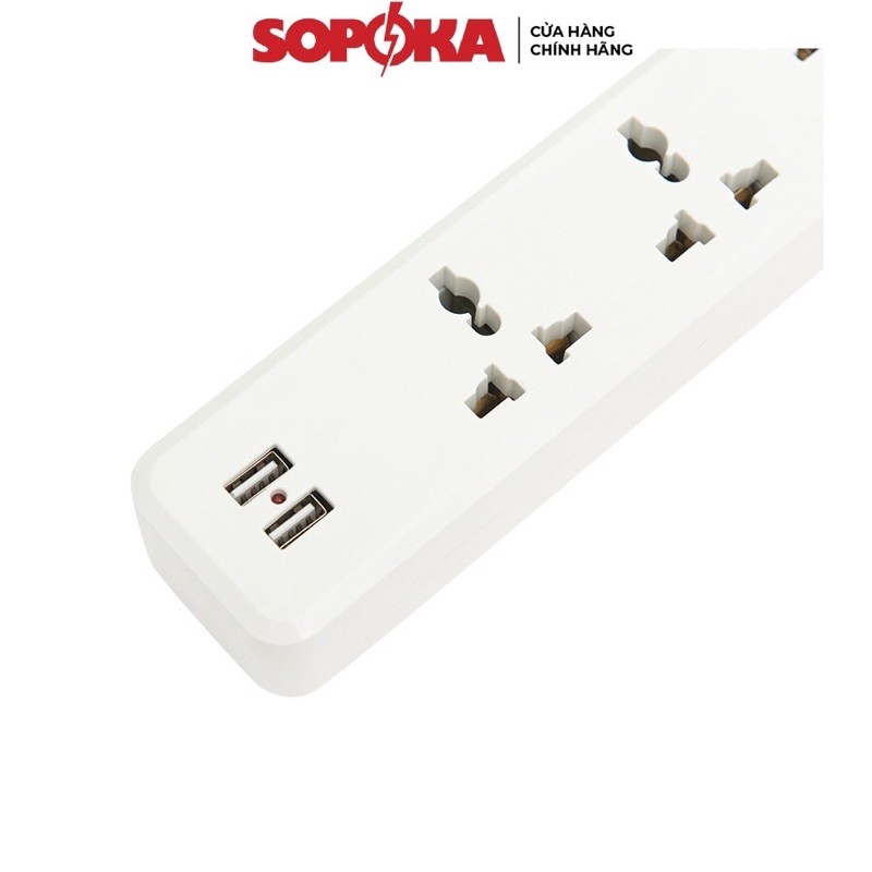 Ổ cắm điện đa năng SOPOKA Có USB 27W 4U1 4U2 an toàn tiện lợi