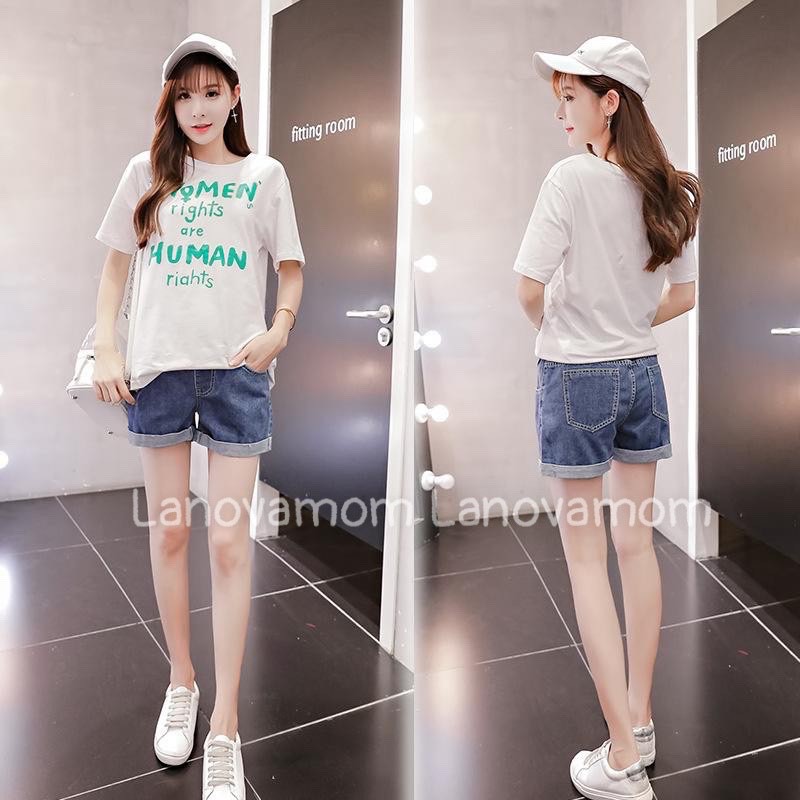 QUẦN BẦU SOOC JEAN THẬT- form rộng chất co giãn thoải mái SB3079