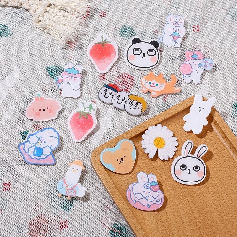 Ghim cài Túi, Balo, hộp bút trang trí dễ thương