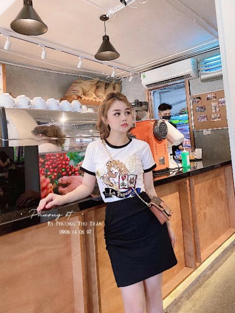 Chân váy dây rút hàng QC