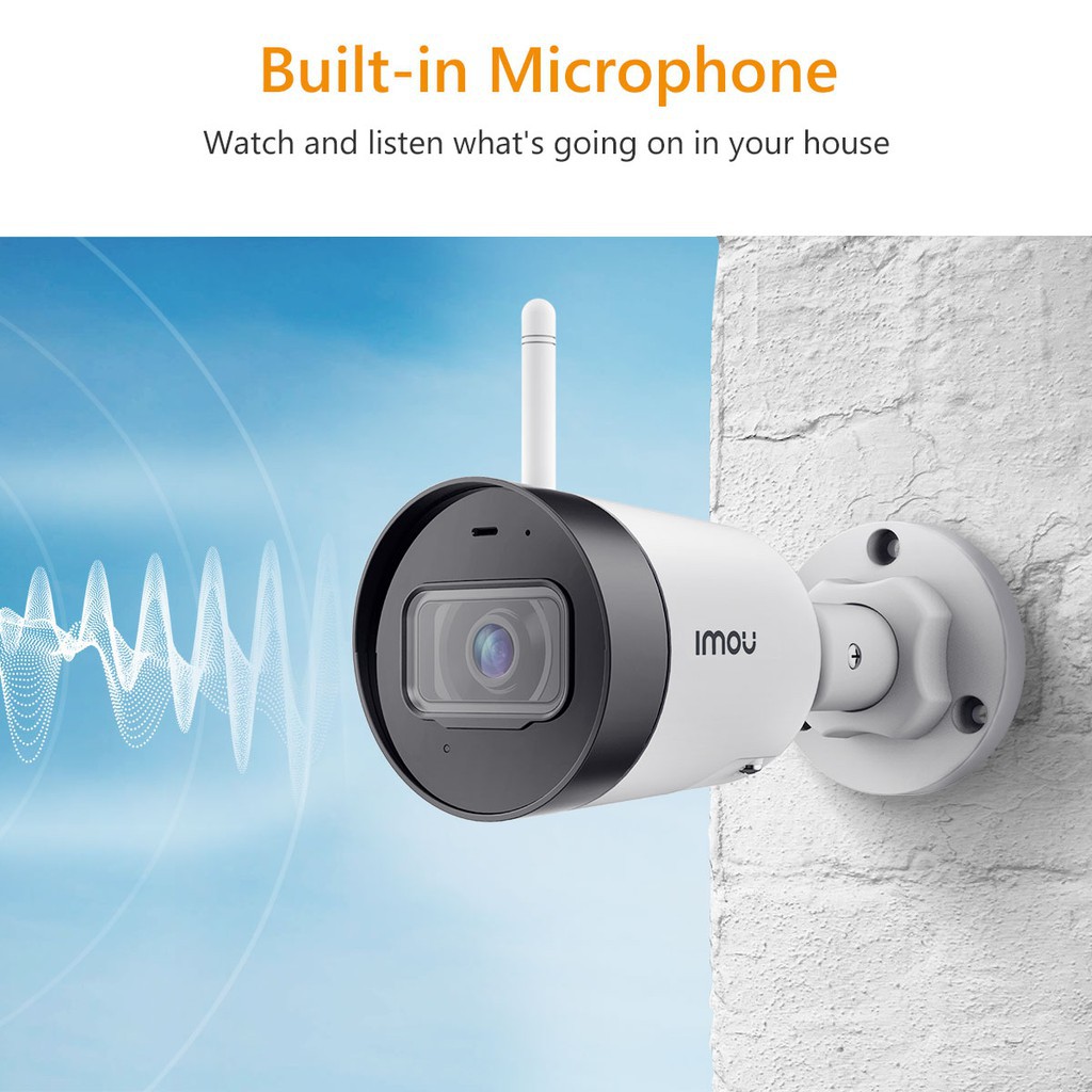 Camera IP WiFi Ngoài Trời 4.0Mp IMOU IPC-G42P, Chuẩn Nén H.265, Tích Hợp Mic Thu Âm, Hồng Ngoại 30m - Hàng Chính Hãng | BigBuy360 - bigbuy360.vn