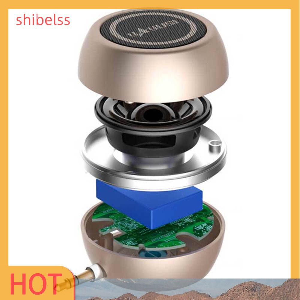 （ʚshibelss）A5 Mini Speaker 3.5mm Jack AUX Stereo Music Audio Player for Phone Notebook