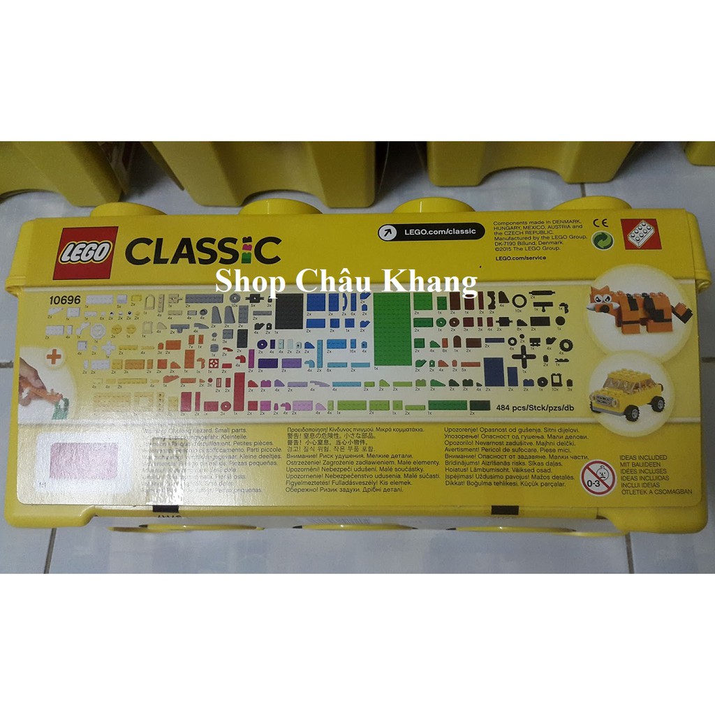 Thùng Gạch Trung Classic Sáng Tạo - LEGO Classic 10696 (484 Chi Tiết)