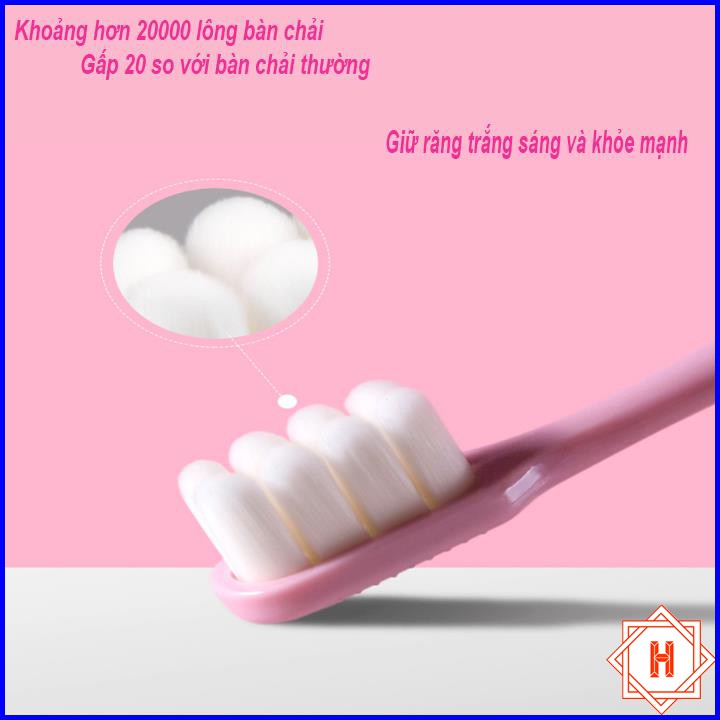 Combo 2 bàn chải đánh răng 20000 lông Nano giữ răng luôn sáng trắng { H }