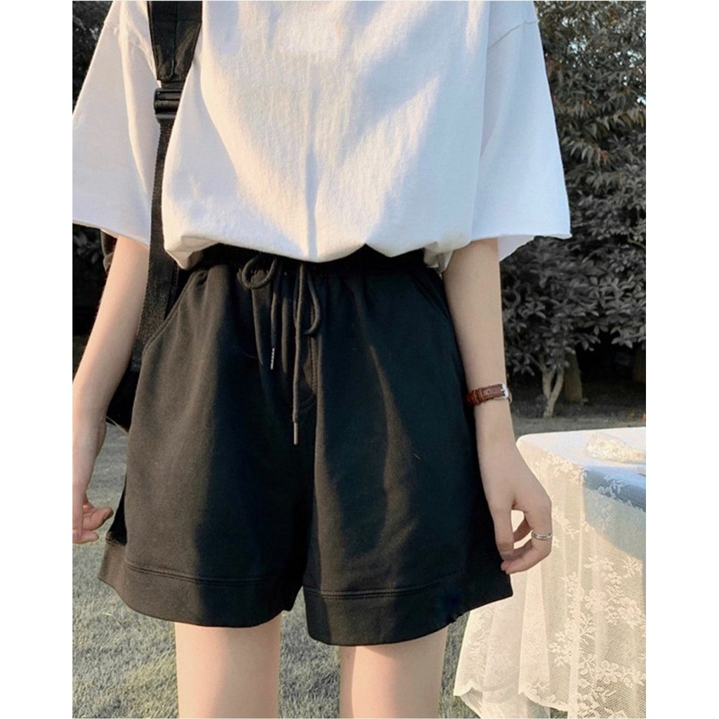 Quần Short Nỉ Dáng Suông PUCI SHORT Ulzzang (2 Màu)