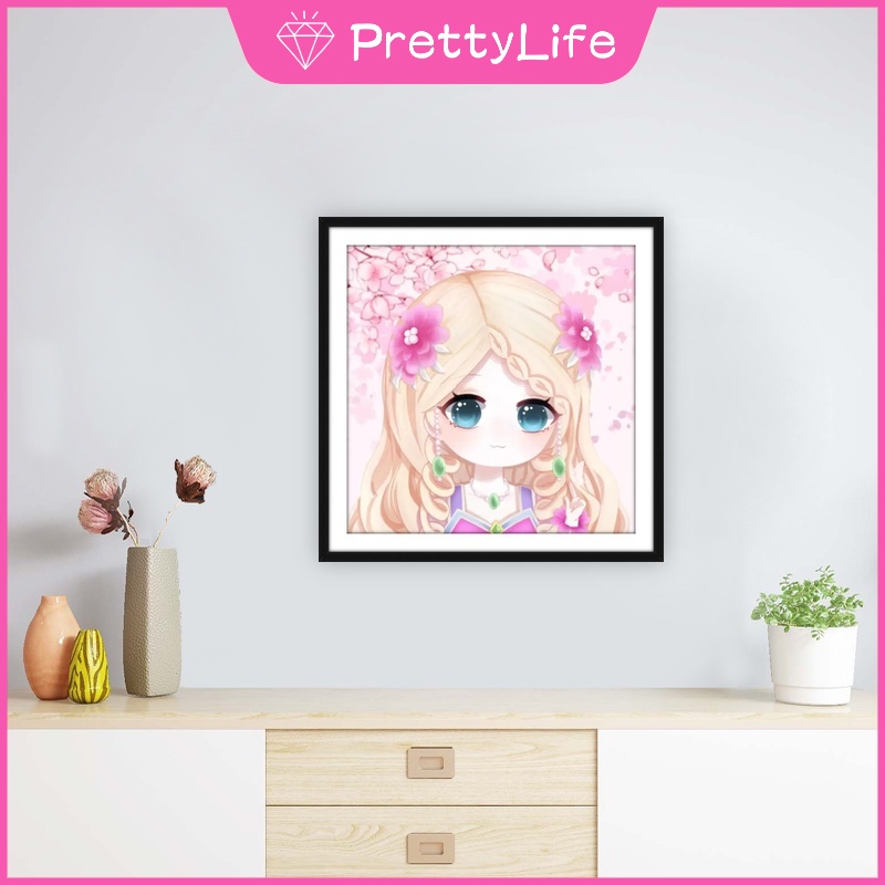 Bộ Tranh Đính Đá Tự Làm Họa Tiết Công Chúa Ye Luoli 2022 Kích Thước 30x30cm