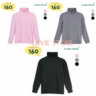 (Sz 120,140)- Áo cổ lọ mỏng Curlysue xuất Hàn
