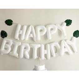 Bộ Bóng chữ Happy Birthday trang trí sinh nhật 40cm
