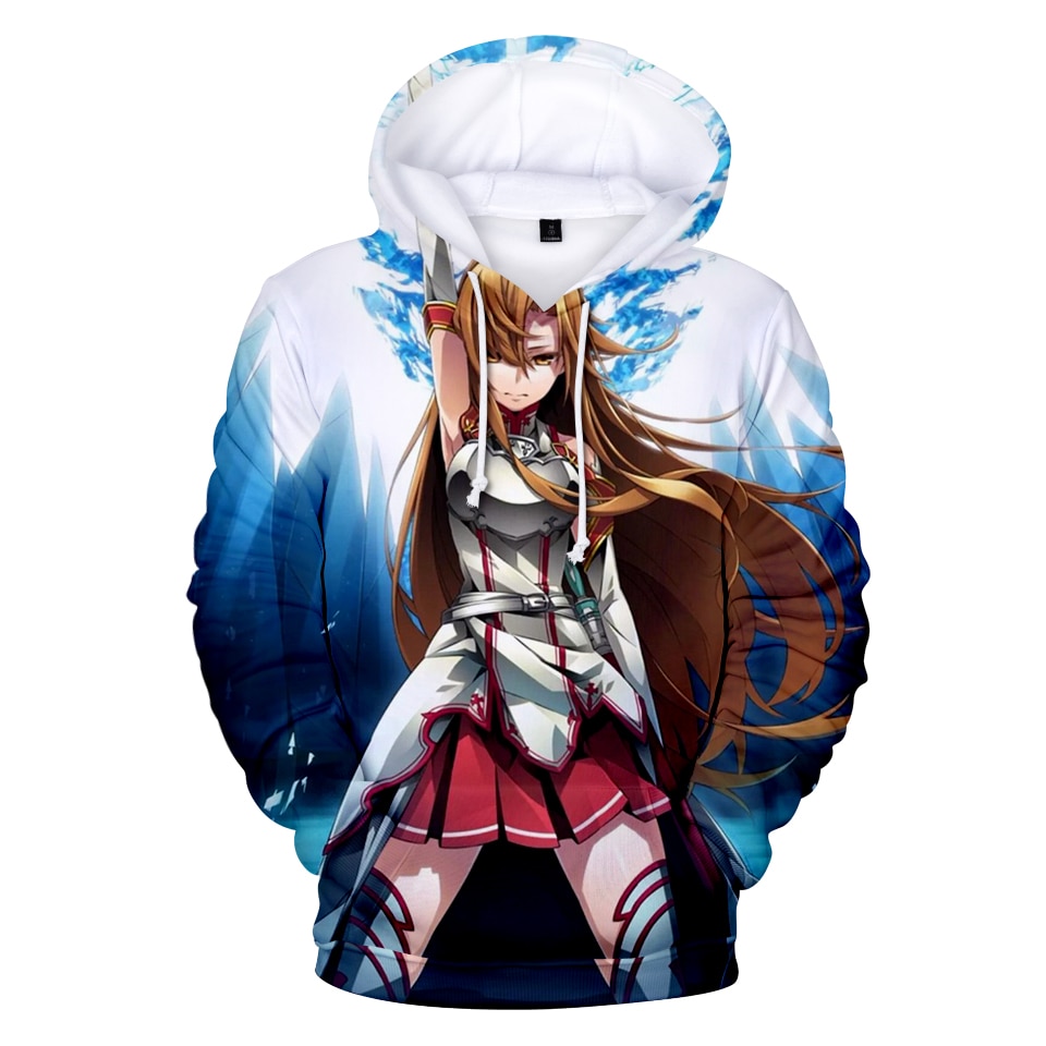 Áo Hoodie Họa Tiết Sword Art Online Sao 3d Phong Cách Harajuku Thời Trang Cho Bé