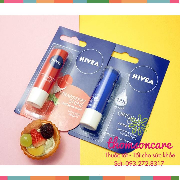 Nivea Son dưỡng môi - Dưỡng ẩm cho môi - Phục hồi da chết