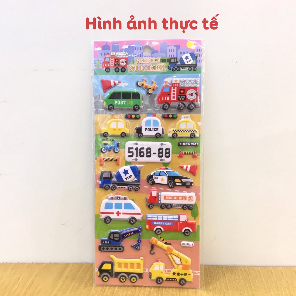 Set sticker hình dán cho bé fesson, Sticker 3d trang trí sáng tạo, đa dạng mẫu mã