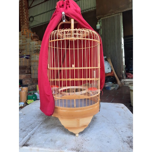 LỒNG KHUYÊN TRƠN TRẮNG SÀN PHÓC kích thước 35*22