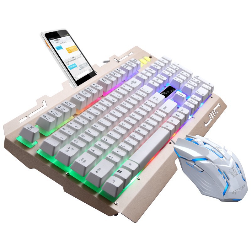 Bộ Bàn Phím kèm Chuột GAME thủ G700 trắng