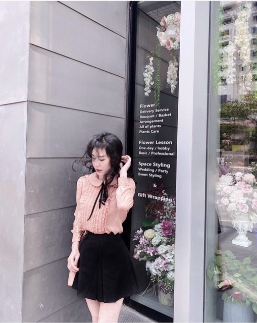 SET ÁO NƠ ĐEN CV ĐEN