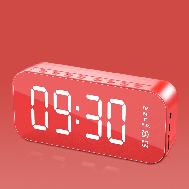 Loa Bluetooth Không Dây Tích Hợp Đồng Hồ/Đồng Hồ Báo Thức Có Hỗ Trợ Thẻ Nhớ