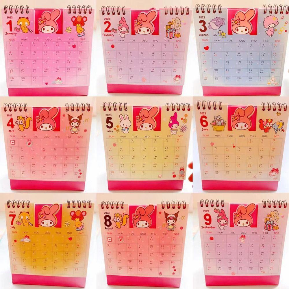 Lịch Để Bàn Mini BERNARDO 2023 Họa Tiết Hoạt Hình My Melody Xinh Xắn