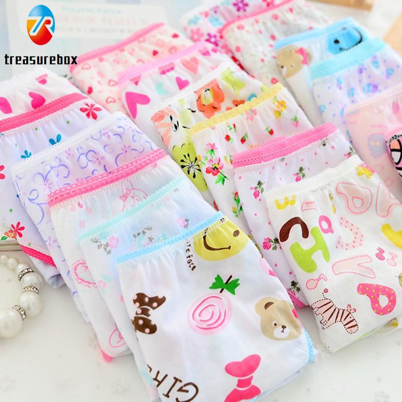 Set 6 Quần Lót Cotton Mềm Mại Cho Bé Gái