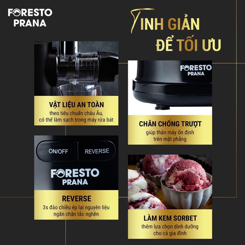 Máy Ép Trục Ngang Foresto  Prana 🔥 Hàng Chính Hãng 🔥 Liên hệ 0908847074 để đc Free ship
