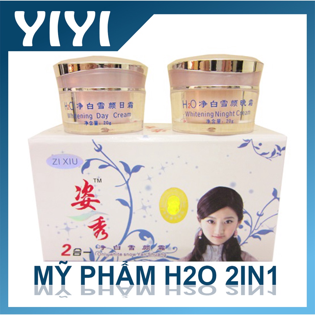 [Chính Hãng] COMBO ngày đêm H2O 2in1. chuyên làm mờ nám, tàn nhang và dưỡng trắng da, kem nám Nhật B