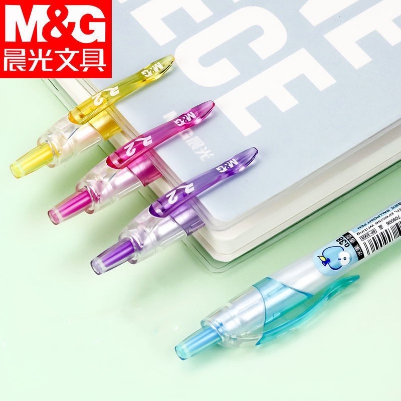 Bút bi nước mực gel bút bi cute mực xanh dương ngòi 0.38 mm màu Hoa quả dễ thương