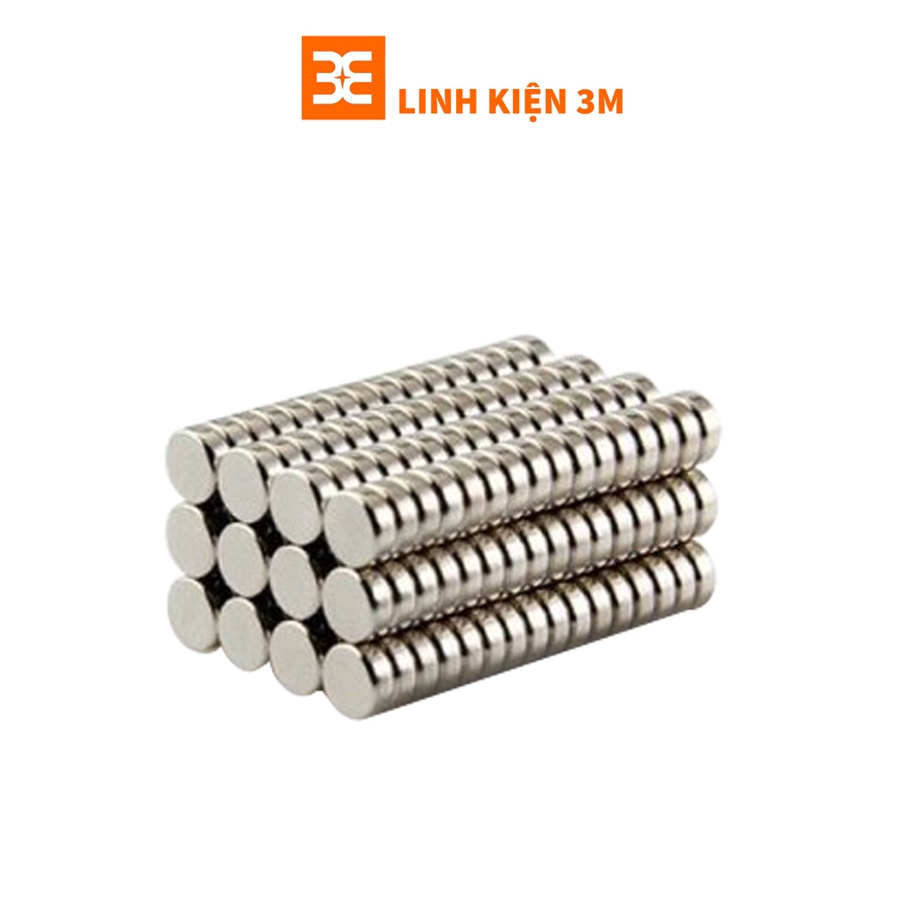 Nam Châm Đất Hiếm Tròn Không Lỗ ( Đủ Loại )