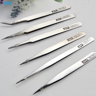 Set 6 Nhíp Bằng Thép Không Gỉ Làm Trang Sức Tiện Dụng