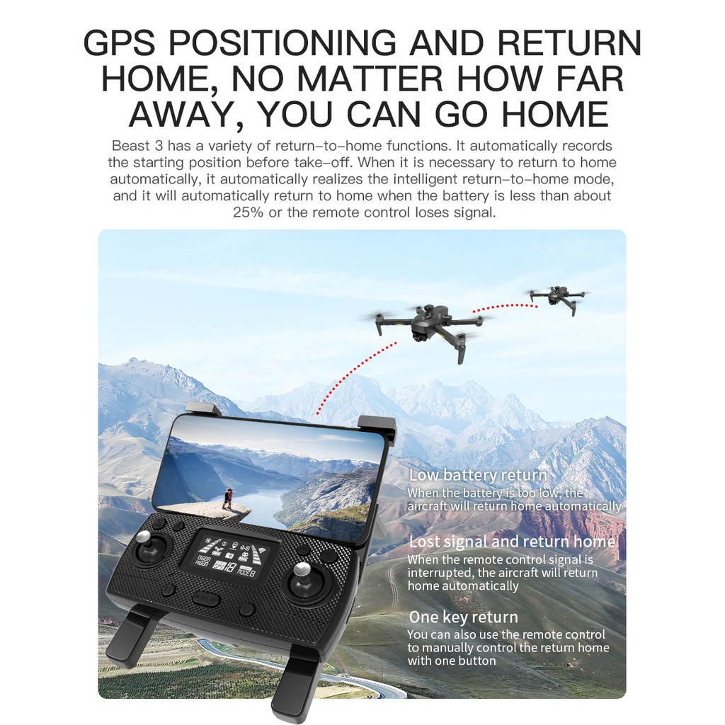 Flycam XIL193max/SG906max 3 Trục Gimbal 4K UHD Camera Cảm Biến Va Chạm 5G WiFi FPV