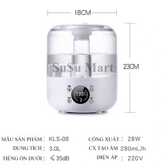 MÁY PHUN SƯƠNG KHUẾCH TÁN TINH DẦU TẠO ẨM KHÔNG KHÍ CÓ ĐIỀU KHIỂN HÀNG CAO CẤP NC48