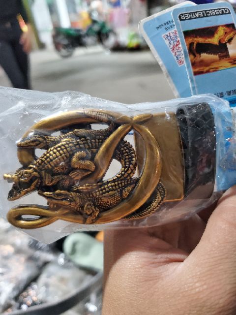 Dây Lưng nam Đúc đồng chữ Đ Cá sấu đẹp - nam tính - mạnh mẽ