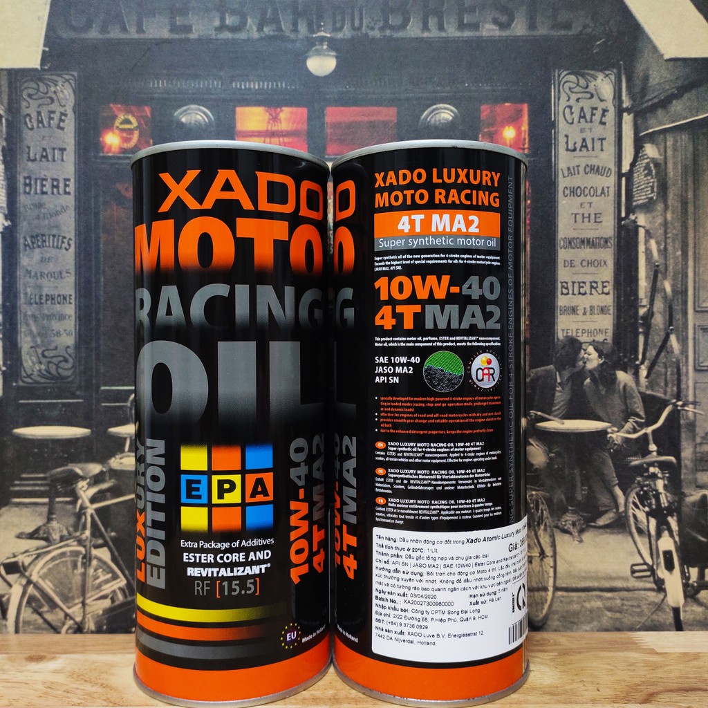 Nhớt XADO MOTO Racing Oil 10w40